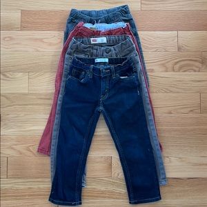 Lot of 3t - 4t boys toddler pants. LEVI CARTERS